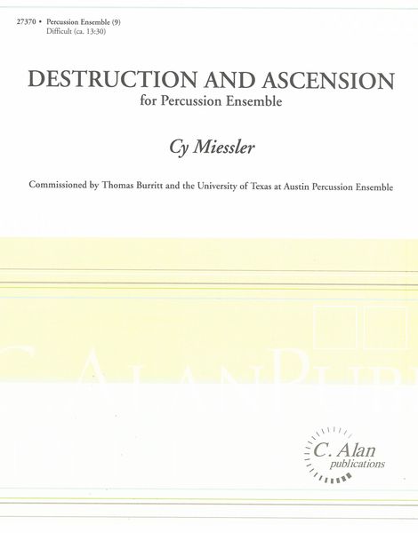 Destruction and Ascension : For Percussion Ensemble.