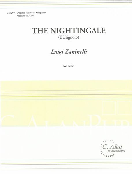 Nightingale (L'usignolo) : For Piccolo and Xylophone.
