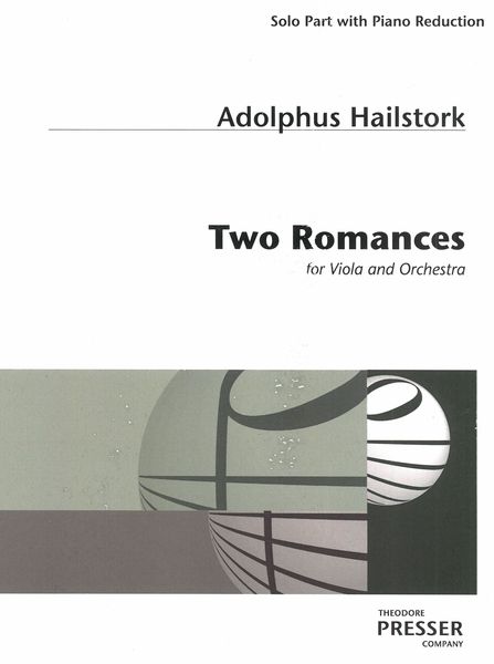 Two Romances : For Viola and Orchestra - Piano reduction.