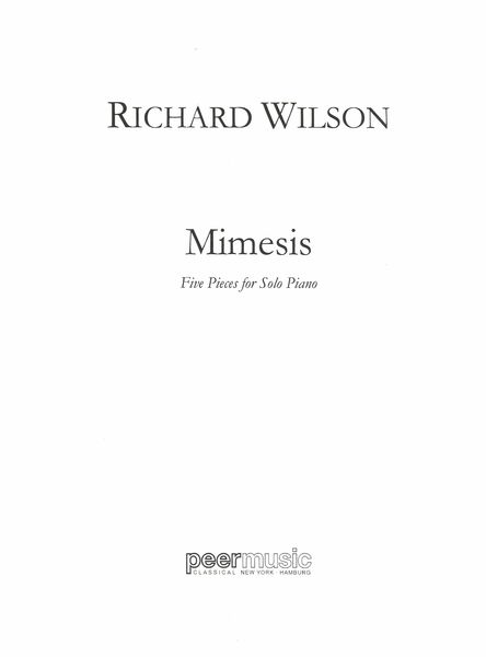 Mimesis : Five Pieces For Solo Piano.