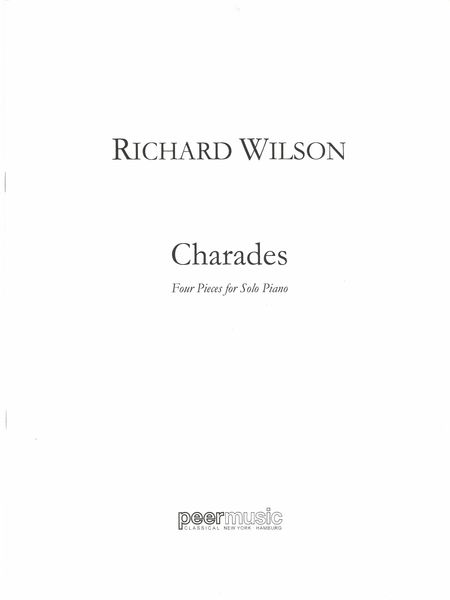 Charades : Four Pieces For Solo Piano (2014).