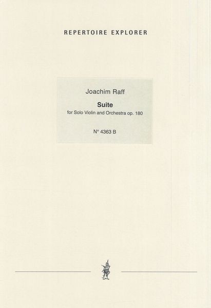 Suite, Op. 180 : For Solo Violin and Orchestra - Piano reduction.