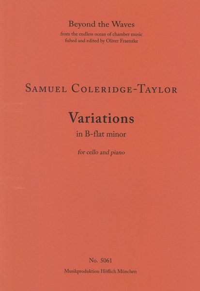 Variations In B Minor : For Cello and Piano.