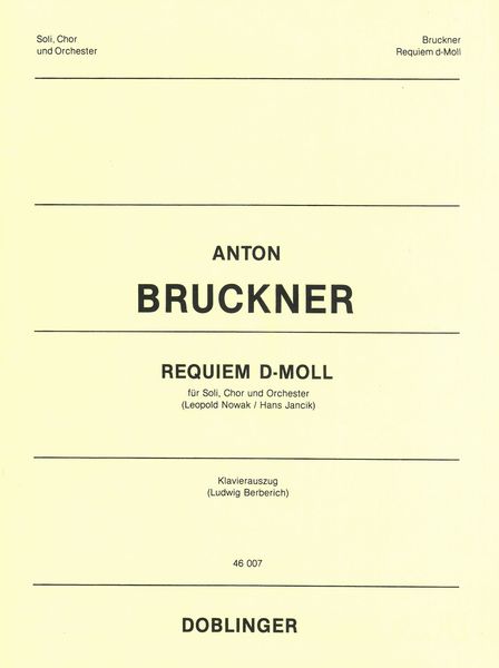 Requiem D-Moll : Für Soli, Chor und Orchester.
