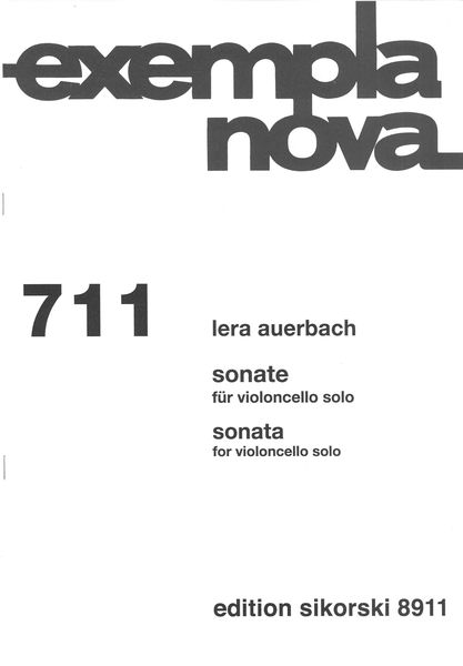 Sonate : Für Violoncello Solo (2002).