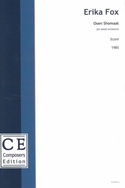 Osen Shomaat : For Small Orchestra (1985) [Download].