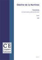 Canciones : For Mezzo-Soprano, Piano and Percussion (1983) [Download].