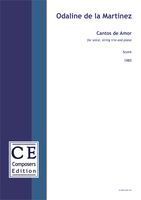 Cantos De Amor : For Voice, String Trio and Piano (1985) [Download].