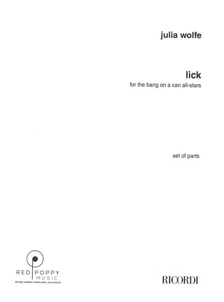Lick : For The Bang On A Can All-Stars (1994).