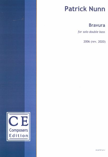Bravura : For Solo Double Bass (2006, Rev. 2020).