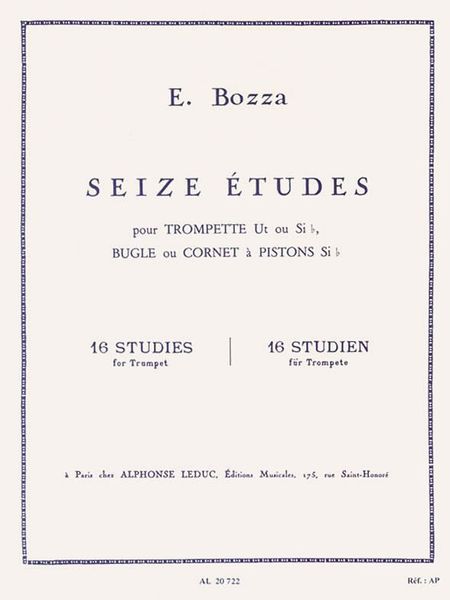 16 Studies : For Trumpet, Bugle Or Cornet.