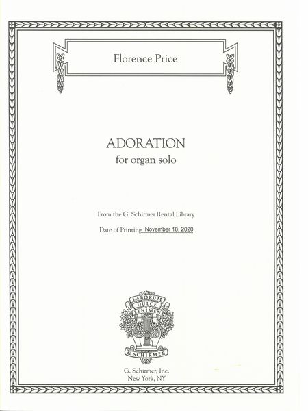 Adoration : For Organ Solo.