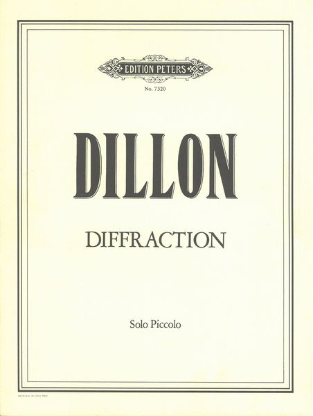 Diffraction : For Solo Piccolo (1984).