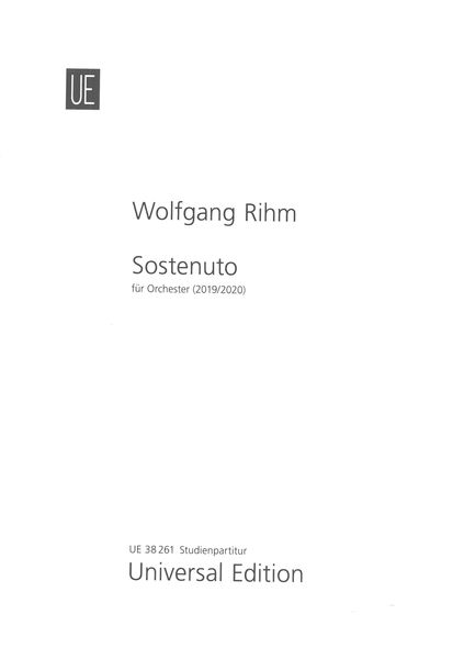 Sostenuto : Für Orchester (2019/2020).