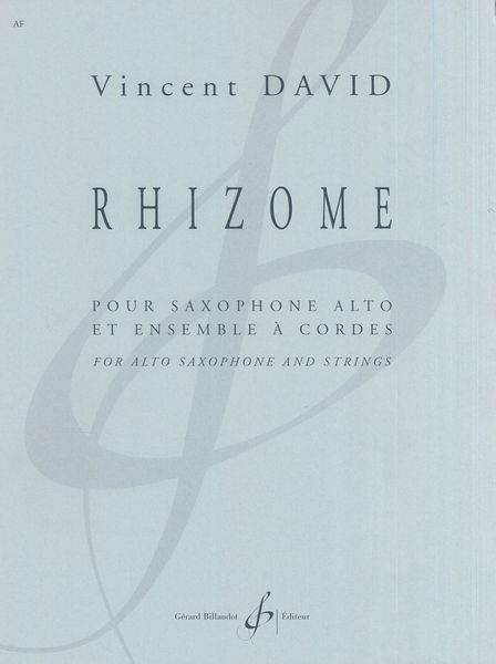 Rhizome : Pour Saxophone Alto et Ensemble A Cordes.