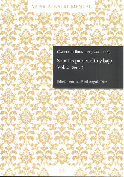 Sonatas Para Violín Y Bajo, Vol. 2 / edited by Raúl Angulo Díaz.