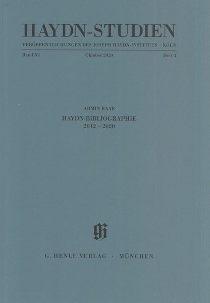 Haydn-Studien, October 2020.