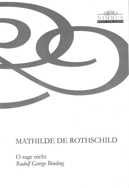 O Sage Nicht : For Voice and Piano.