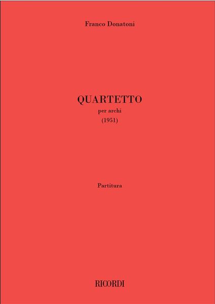 Quartetto Per Archi (1951).