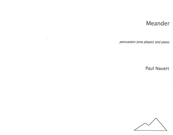 Meander : For Percussion (One Player) and Piano.