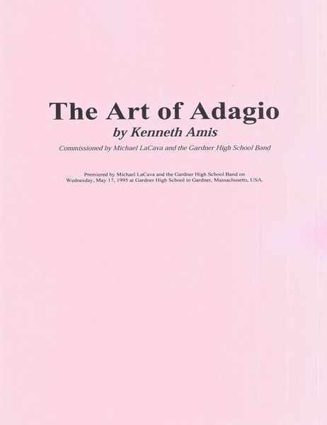 Art of Adagio : For Concert Band.