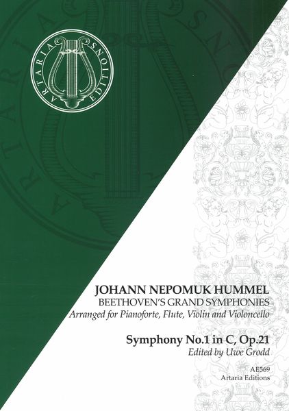 Symphony No. 1 In C, Op. 21 : For Flute, Violin, Cello and Piano / arr. J. N. Hummel.