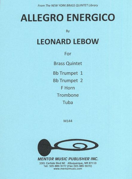 Allegro Energico : For Brass Quintet.