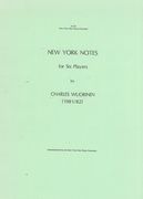 New York Notes : For Flute, Clarinet In A, Violin, Violoncello, Percussion & Piano (Optional Tape).