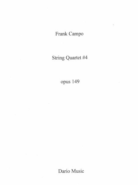String Quartet No. 5, Op. 149 (2020/21).