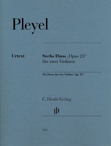Sechs Duos, Op. 23 : Für Zwei Violinen / edited by Norbert Gertsch.
