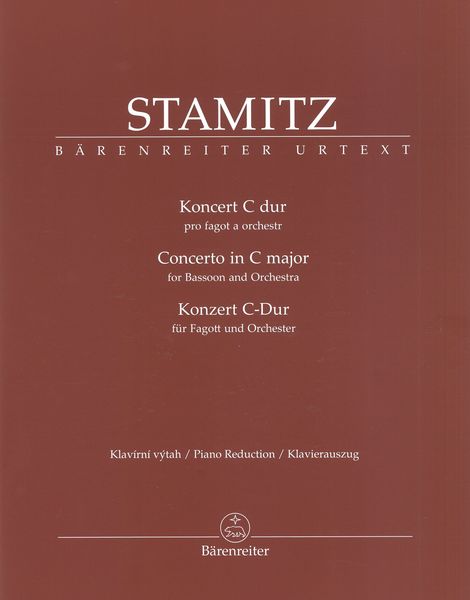 Concerto In C Major : For Bassoon and Orchestra / Piano reduction by Petr Koronthaly.