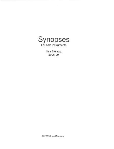 Synopsis No. 1 - It's Over (But It Was Fun) : For Solo Piano (2006-2009) [Download].