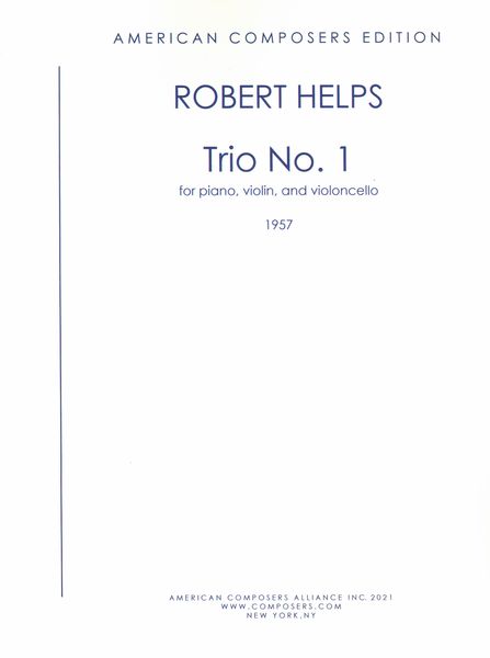 Trio No. 1 : For Violin, Cello and Piano (1957).