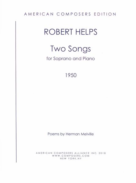 Two Songs : For Soprano and Piano (1950).