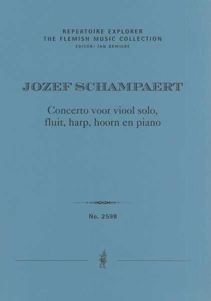 Concerto : Vor Viool Solo, Fluit, Harp, Hoorn En Piano.