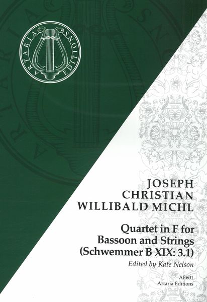 Quartet In F : For Bassoon and Strings (Schwemmer B XIX:3.1) / edited by Kate Nelson.