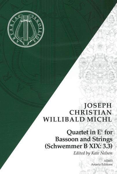 Quartet In E Flat : For Bassoon and Strings (Schwemmer B XIX:3.3) / edited by Kate Nelson.