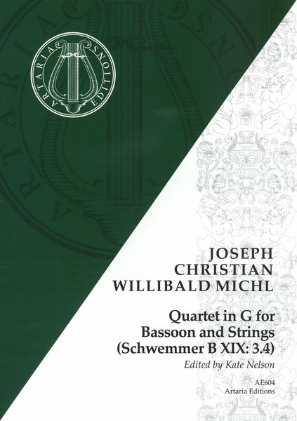 Quartet In G : For Bassoon and Strings (Schwemmer B XIX:3.4) / edited by Kate Nelson.