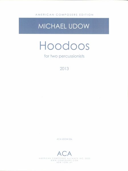 Hoodoos : For 2 Percussionists.