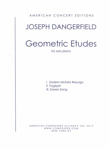 Geometric Etudes : For Solo Piano (2019).