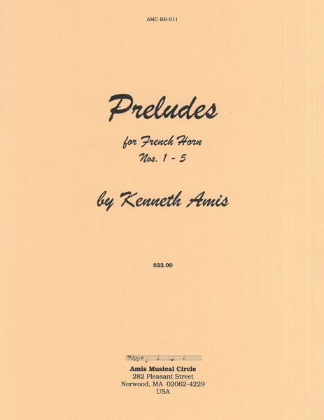 Preludes For Horn, Nos. 1-5.