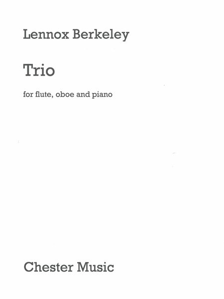 Trio : For Flute, Oboe and Piano.