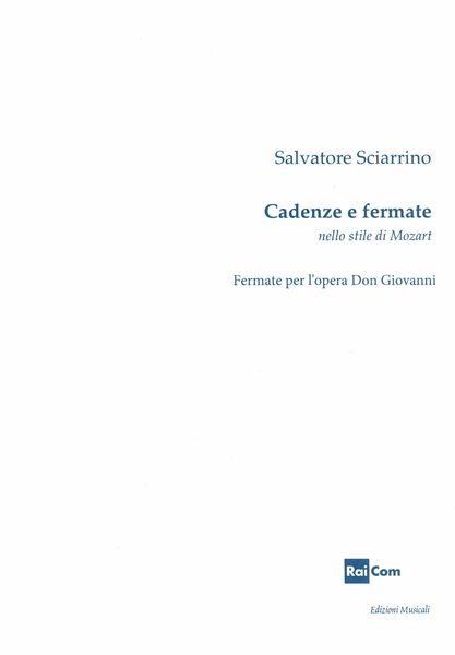 Cadenze E Fermate Nello Stile Di Mozart : Fermate Per I'opera Don Giovanni (1987).