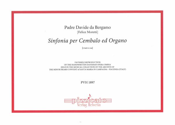Sinfonia Per Cembalo Ed Organo, Cmfp.R 1246.