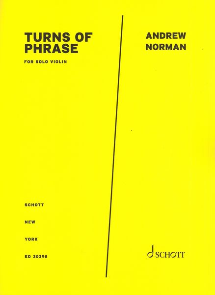 Turns of Phrase : For Solo Violin.