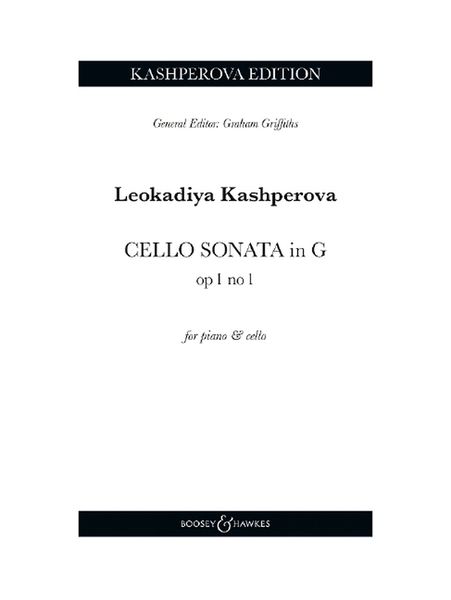 Cello Sonata In G, Op. 1 No. 1 : For Piano and Cello / edited by Graham Griffiths.