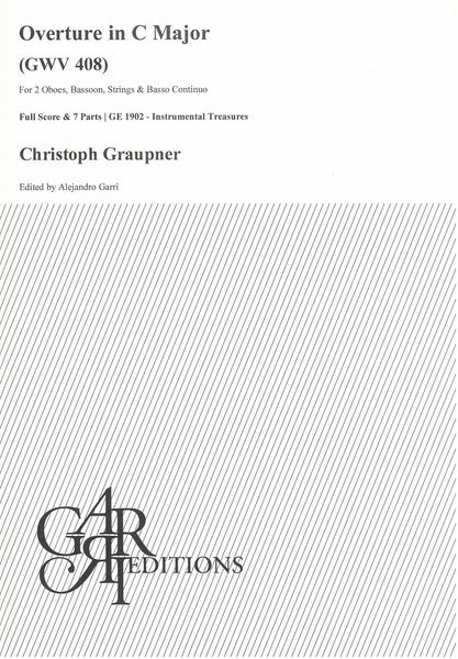 Overture In C Major, GWV 408 : For 2 Oboes, Bassoon, Strings and Basso Continuo.