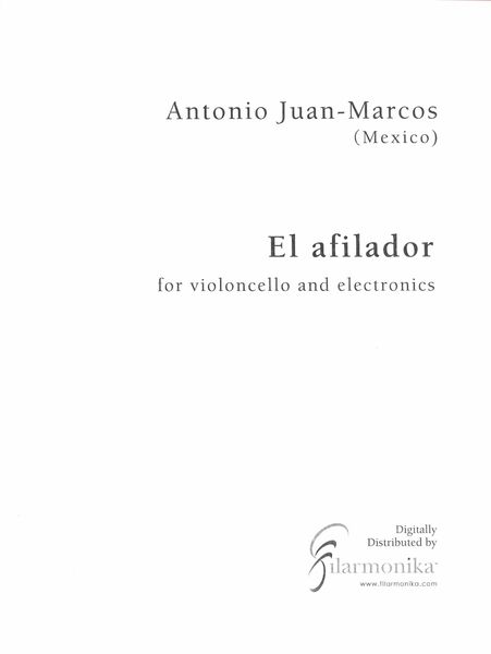 Afilador : For Violoncello and Electronics.