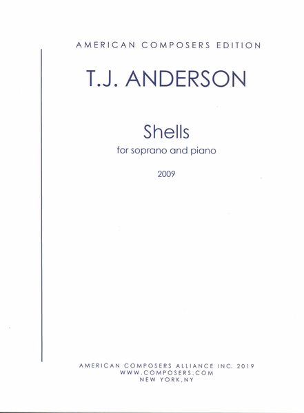 Shells : For Soprano and Piano (2009).