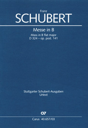 Mass In B Flat Major, D. 324, Op. Post. 141.